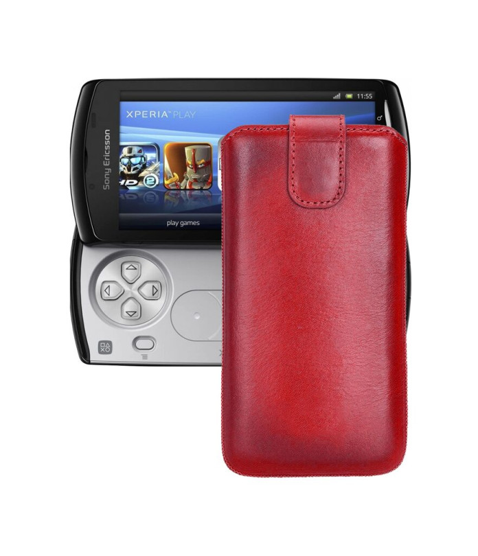 Витяжка з екошкіри для телефону Sony Xperia Play R800i