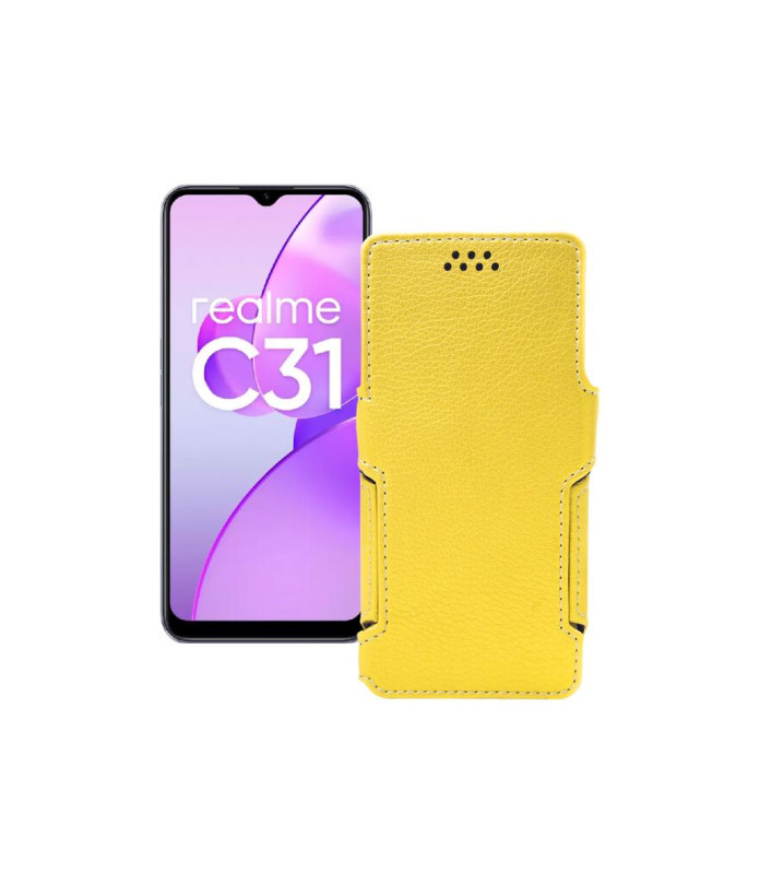 Чохол-книжка з екошкіри для телефону Realme C31