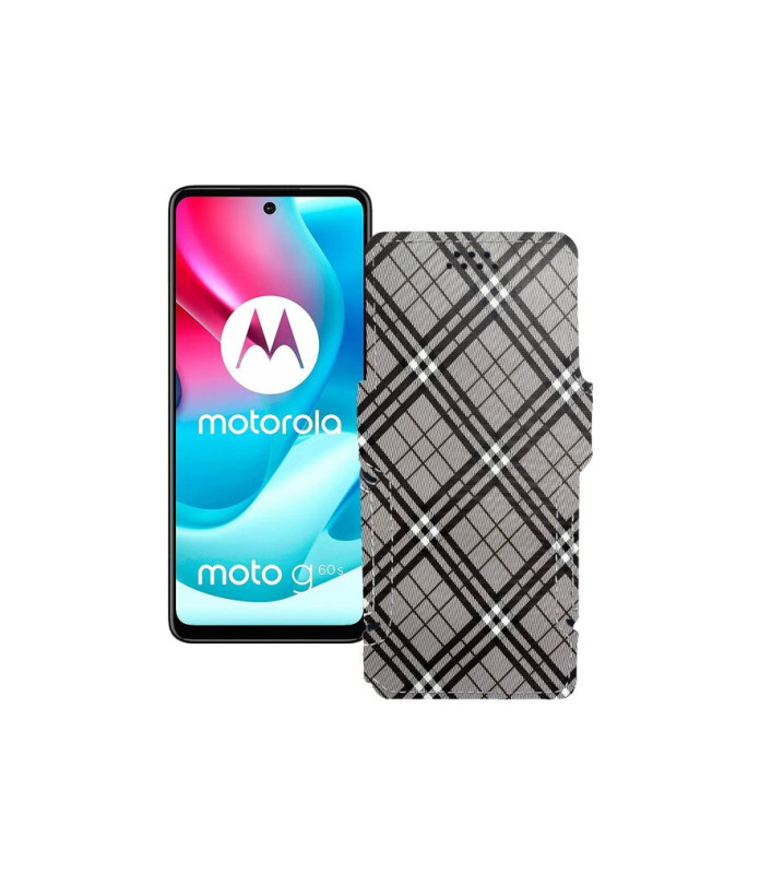 Чохол-книжка з екошкіри для телефону Motorola Moto G60s