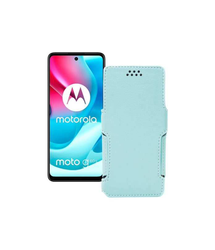 Чохол-книжка з екошкіри для телефону Motorola Moto G60s