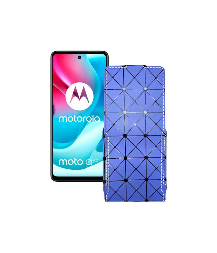 Чохол-флип з екошкіри для телефону Motorola Moto G60s