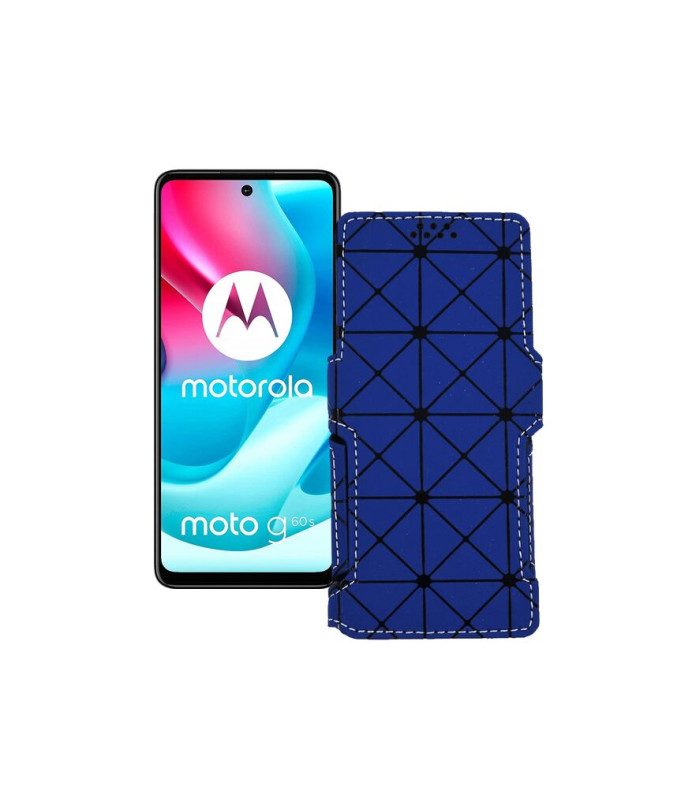 Чохол-книжка з екошкіри для телефону Motorola Moto G60s