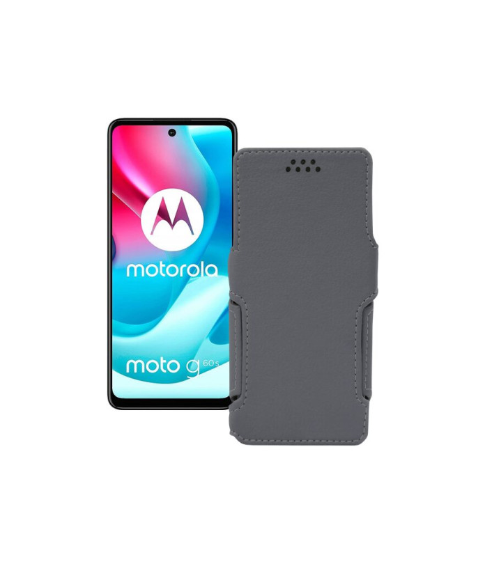 Чохол-книжка з екошкіри для телефону Motorola Moto G60s