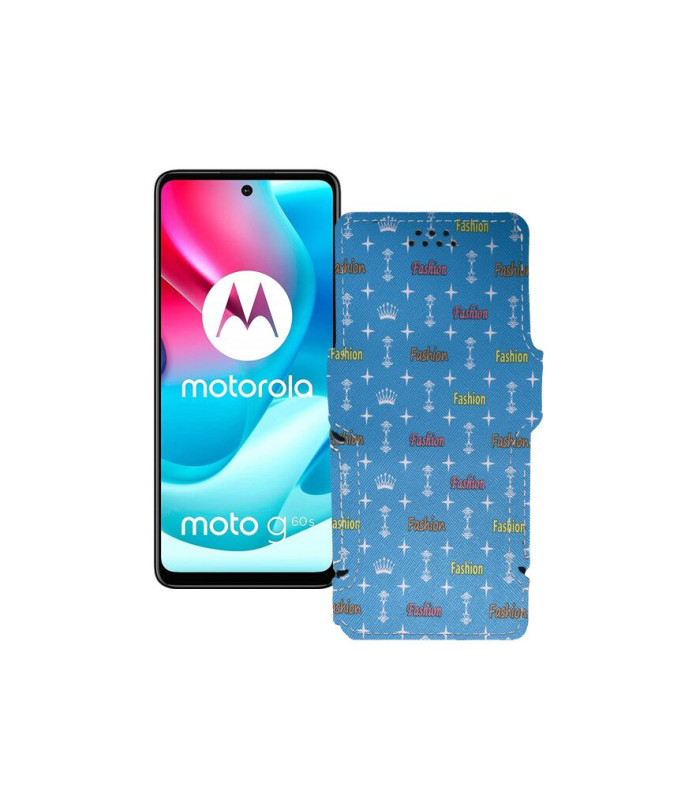 Чохол-книжка з екошкіри для телефону Motorola Moto G60s