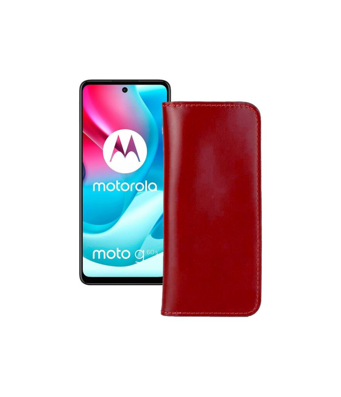 Портмоне з шкіри для телефону Motorola Moto G60s