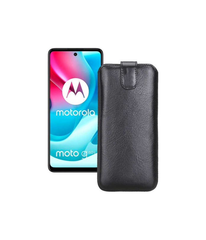 Витяжка з екошкіри для телефону Motorola Moto G60s