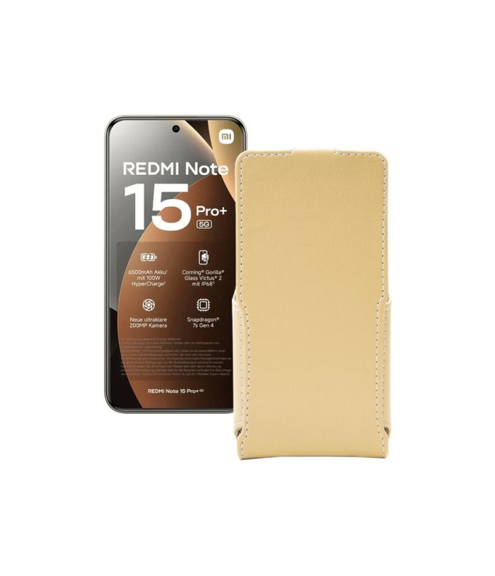 Чохол-флип з екошкіри для телефону Xiaomi Redmi Note 15 Pro Plus