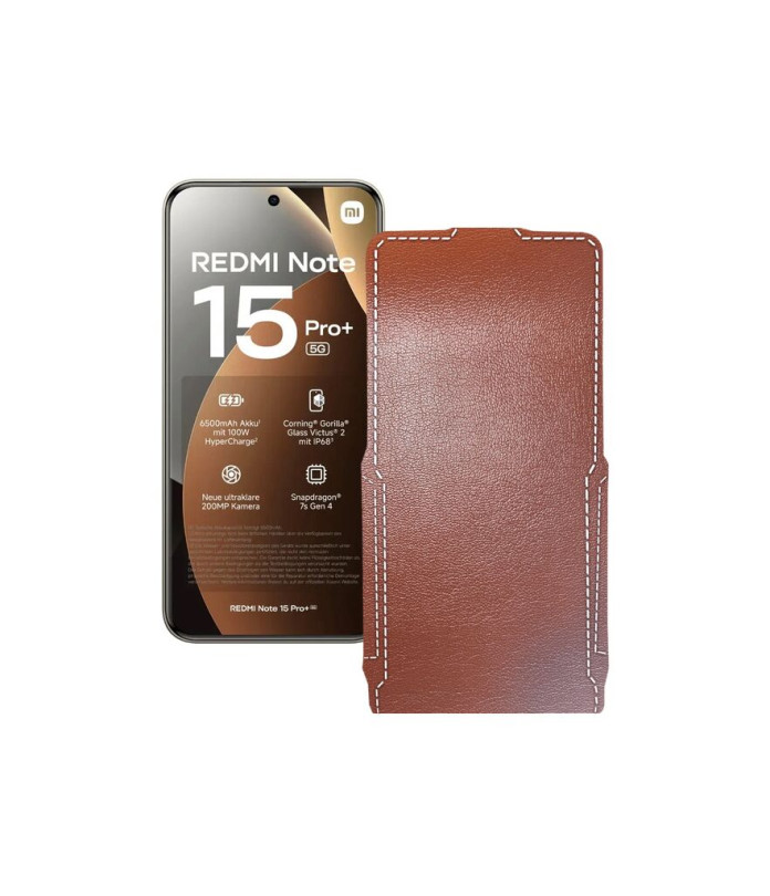 Чохол-флип з екошкіри для телефону Xiaomi Redmi Note 15 Pro Plus