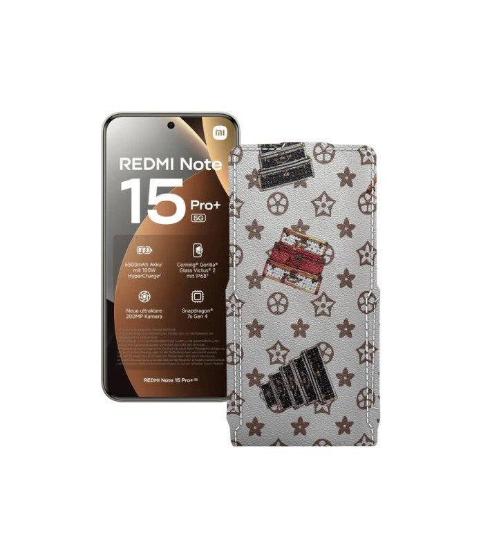 Чохол-флип з екошкіри для телефону Xiaomi Redmi Note 15 Pro Plus