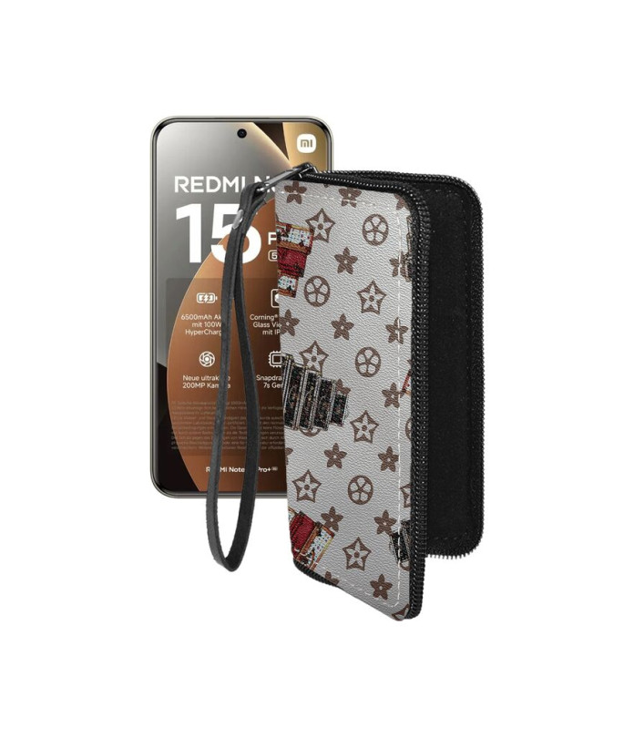 Чохол-гаманець з екошкіри для телефону Xiaomi Redmi Note 15 Pro Plus