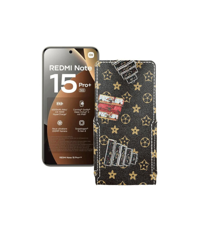 Чохол-флип з екошкіри для телефону Xiaomi Redmi Note 15 Pro Plus