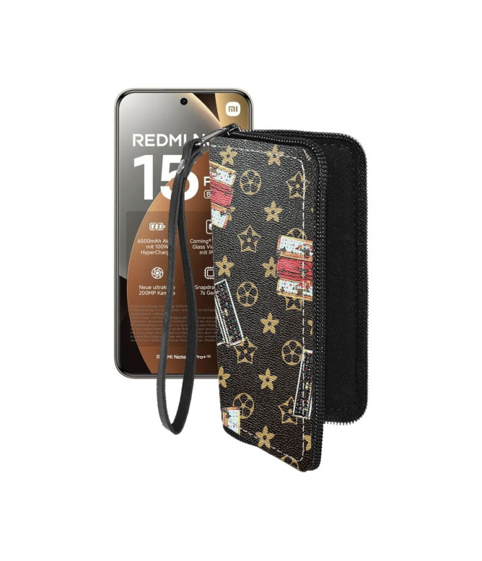 Чохол-гаманець з екошкіри для телефону Xiaomi Redmi Note 15 Pro Plus