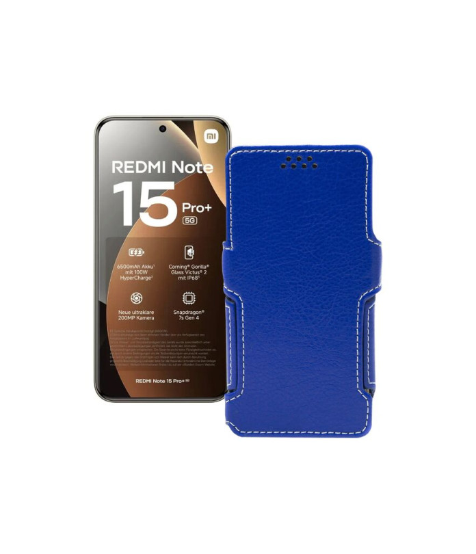 Чохол-книжка з екошкіри для телефону Xiaomi Redmi Note 15 Pro Plus