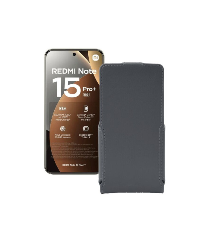 Чохол-флип з екошкіри для телефону Xiaomi Redmi Note 15 Pro Plus