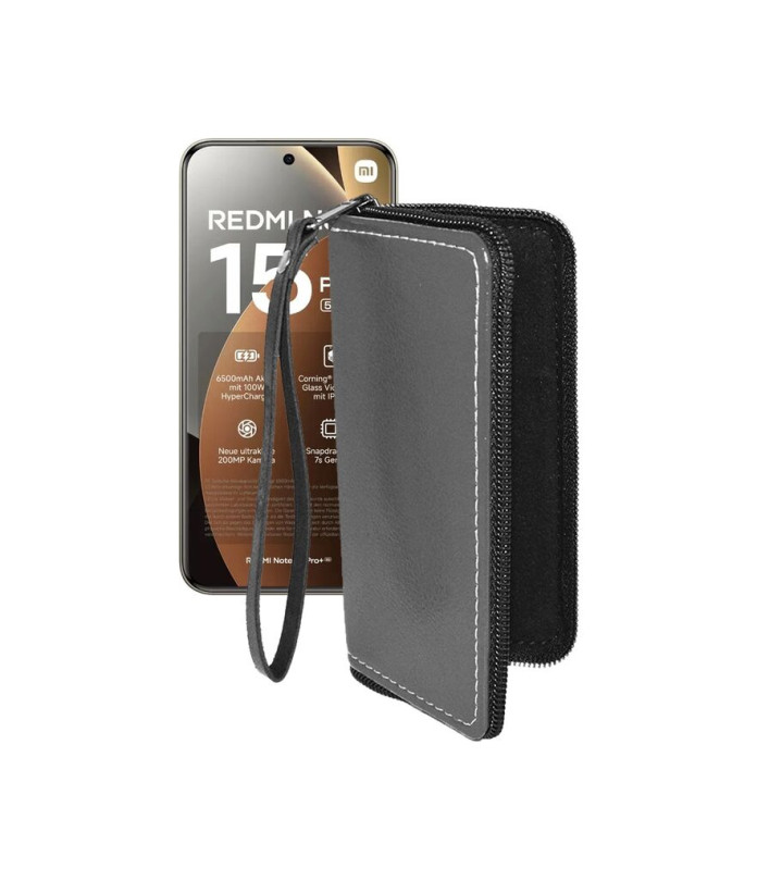 Чохол-гаманець з екошкіри для телефону Xiaomi Redmi Note 15 Pro Plus