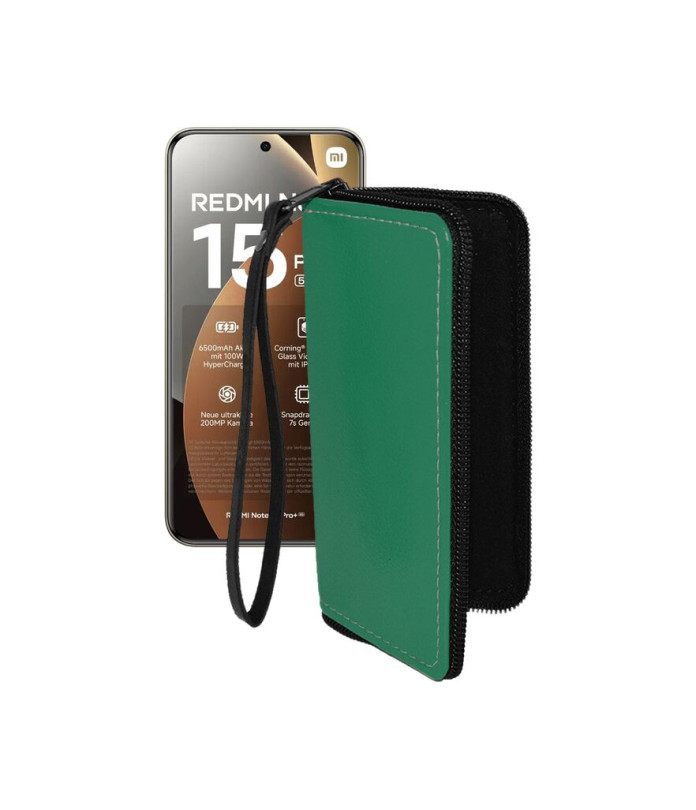 Чохол-гаманець з екошкіри для телефону Xiaomi Redmi Note 15 Pro Plus