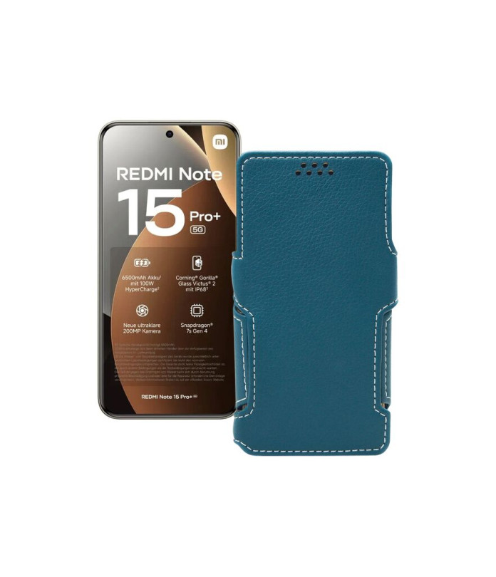 Чохол-книжка з екошкіри для телефону Xiaomi Redmi Note 15 Pro Plus