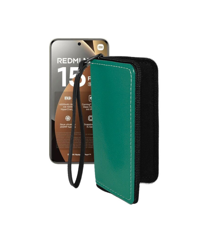 Чохол-гаманець з екошкіри для телефону Xiaomi Redmi Note 15 Pro Plus