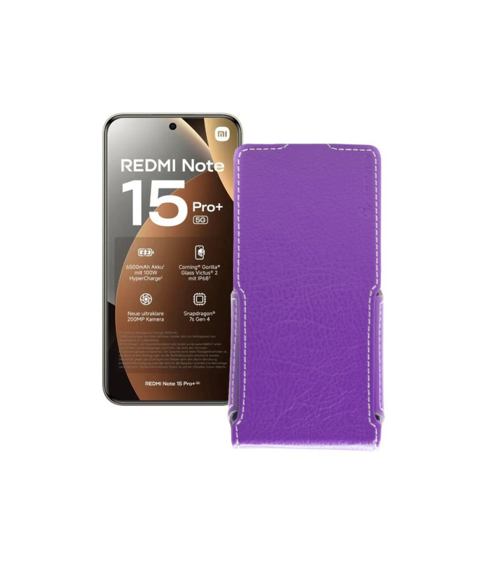 Чохол-флип з екошкіри для телефону Xiaomi Redmi Note 15 Pro Plus