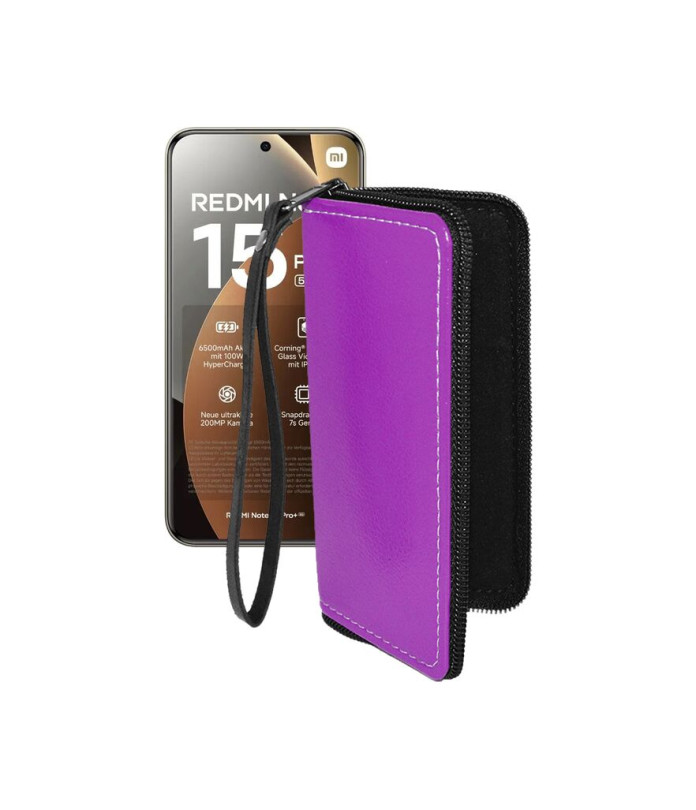 Чохол-гаманець з екошкіри для телефону Xiaomi Redmi Note 15 Pro Plus