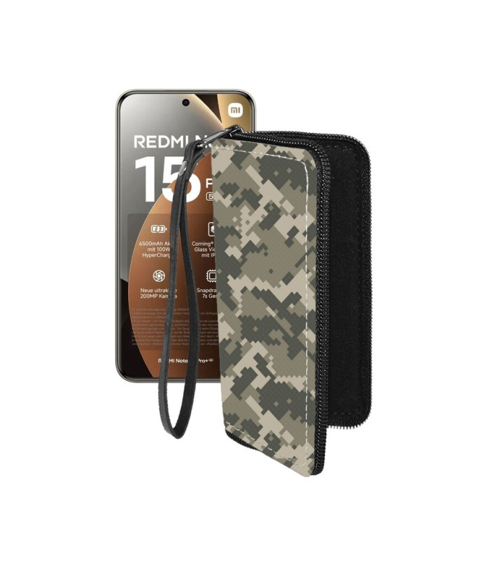 Чохол-гаманець з екошкіри для телефону Xiaomi Redmi Note 15 Pro Plus