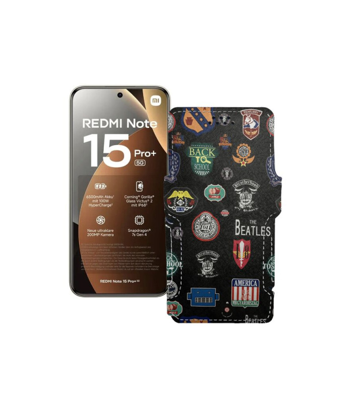 Чохол-книжка з екошкіри для телефону Xiaomi Redmi Note 15 Pro Plus