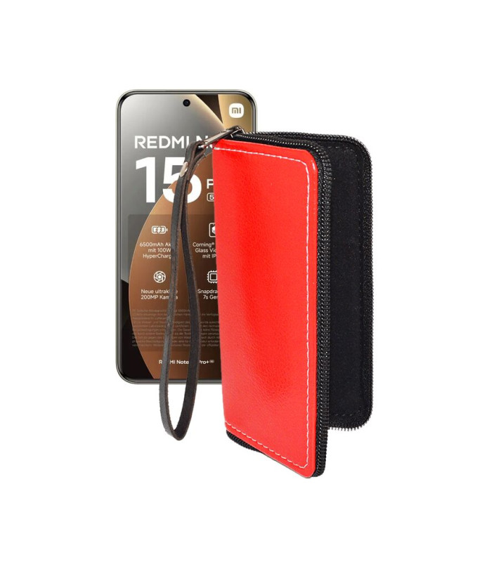 Чохол-гаманець з екошкіри для телефону Xiaomi Redmi Note 15 Pro Plus