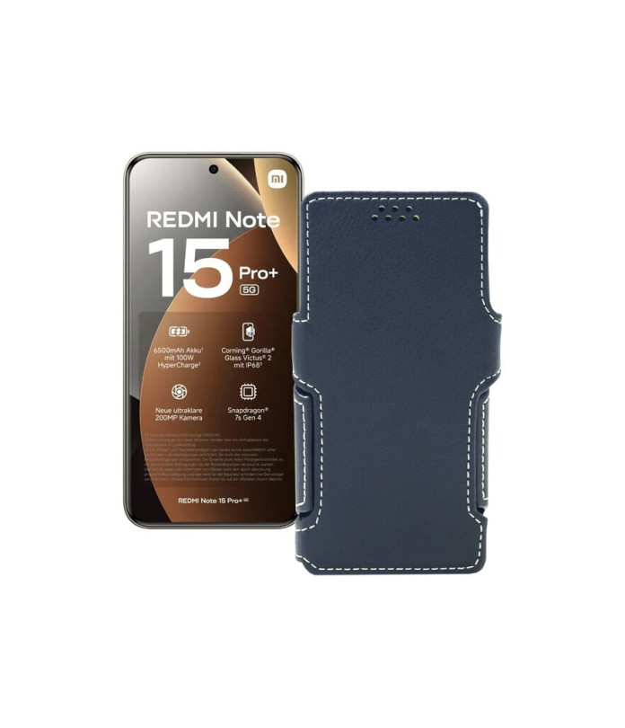 Чохол-книжка з екошкіри для телефону Xiaomi Redmi Note 15 Pro Plus