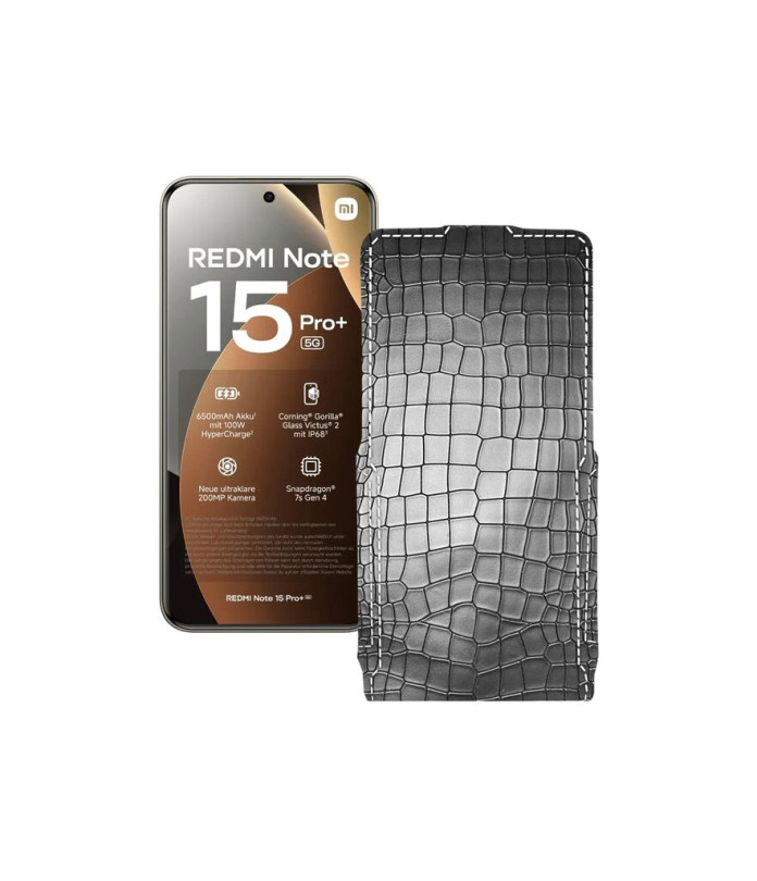 Чохол-флип з екошкіри для телефону Xiaomi Redmi Note 15 Pro Plus