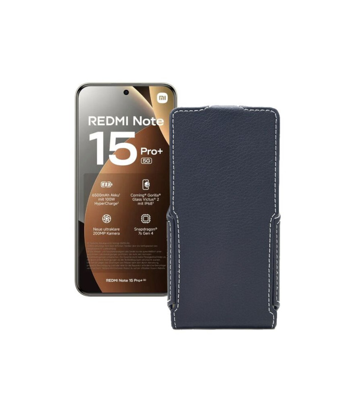 Чохол-флип з екошкіри для телефону Xiaomi Redmi Note 15 Pro Plus