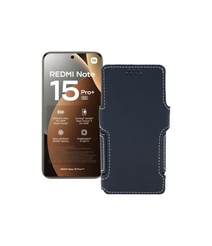 Чохол-книжка з екошкіри для телефону Xiaomi Redmi Note 15 Pro Plus