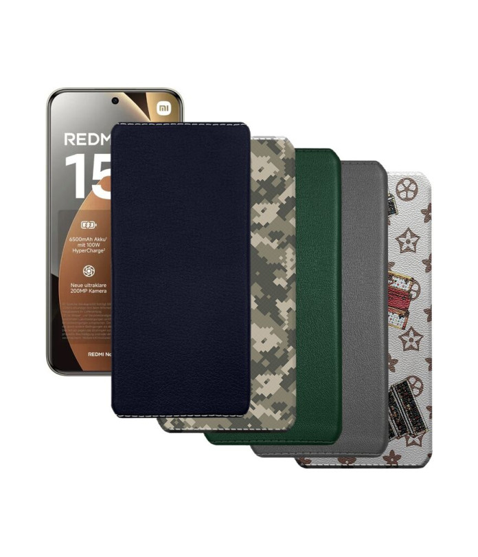 Накладка з екошкіри для телефону Xiaomi Redmi Note 15 Pro Plus