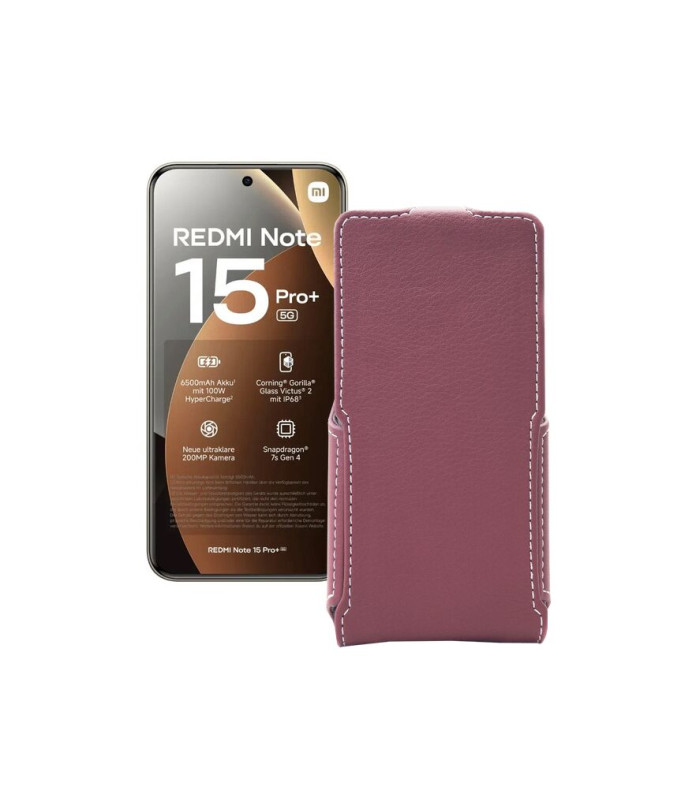 Чохол-флип з екошкіри для телефону Xiaomi Redmi Note 15 Pro Plus