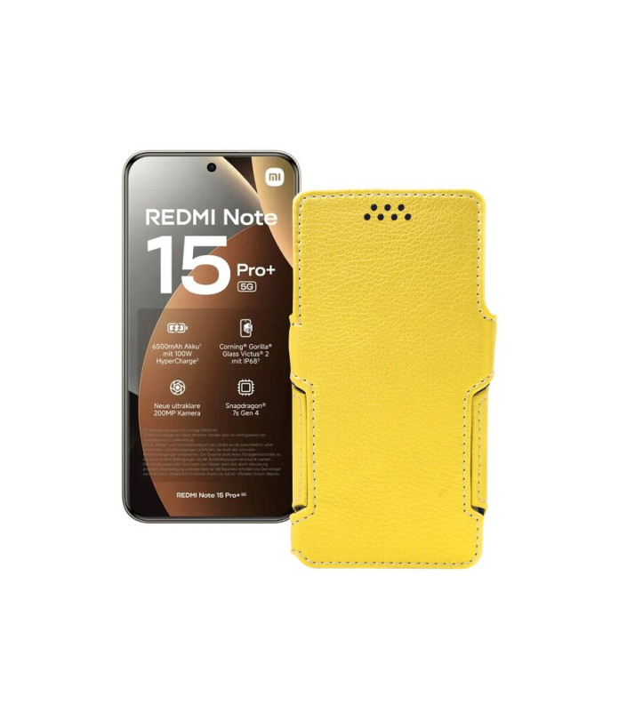 Чохол-книжка з екошкіри для телефону Xiaomi Redmi Note 15 Pro Plus