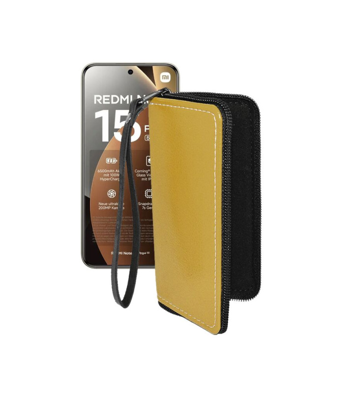 Чохол-гаманець з екошкіри для телефону Xiaomi Redmi Note 15 Pro Plus