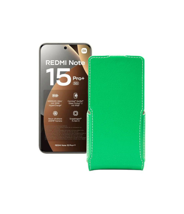 Чохол-флип з екошкіри для телефону Xiaomi Redmi Note 15 Pro Plus