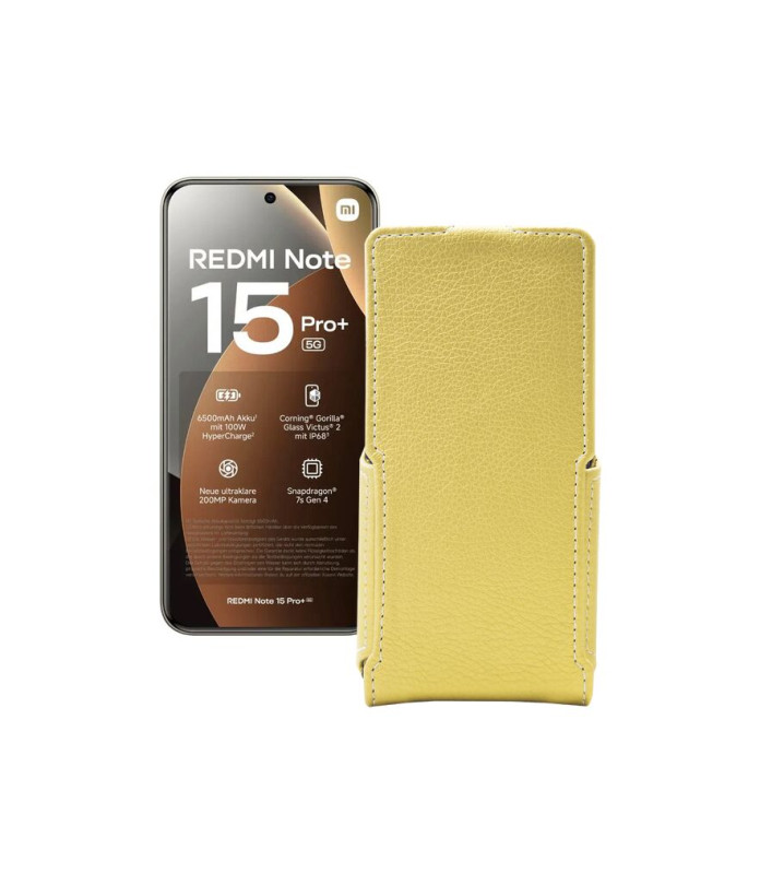 Чохол-флип з екошкіри для телефону Xiaomi Redmi Note 15 Pro Plus