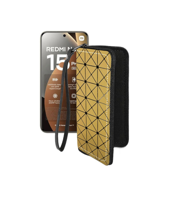 Чохол-гаманець з екошкіри для телефону Xiaomi Redmi Note 15 Pro Plus