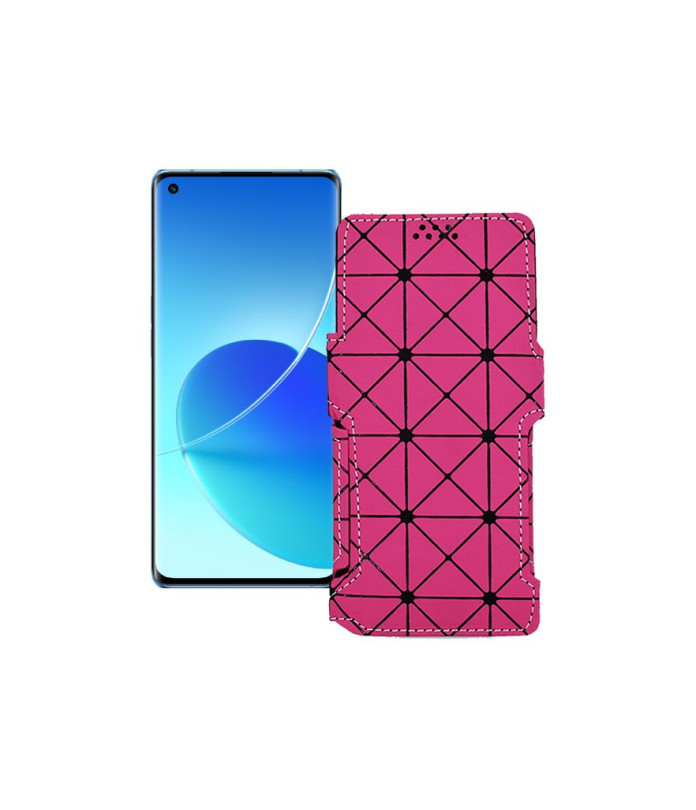 Чохол-книжка з екошкіри для телефону OPPO Reno 6 Pro Plus 5G