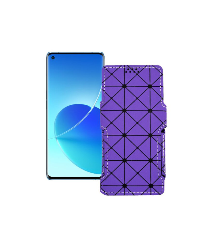 Чохол-книжка з екошкіри для телефону OPPO Reno 6 Pro Plus 5G