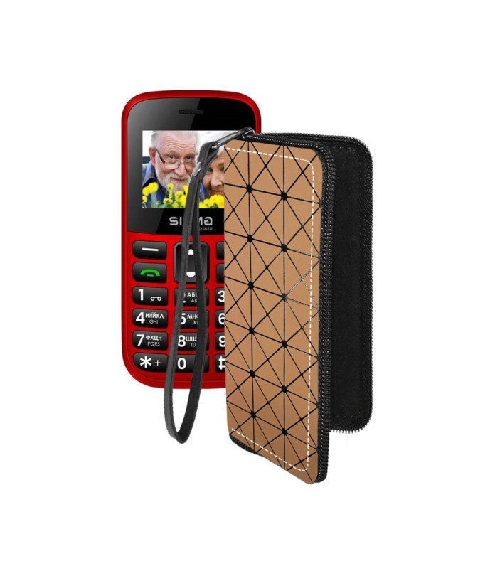 Чохол-гаманець з екошкіри для телефону Sigma Comfort 50 EASY