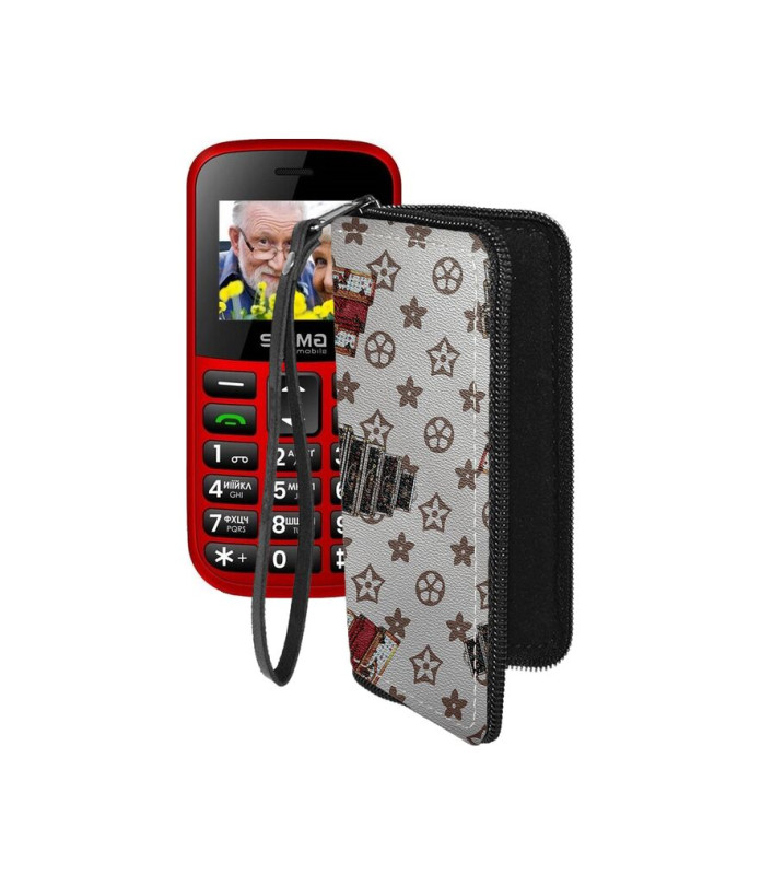 Чохол-гаманець з екошкіри для телефону Sigma Comfort 50 EASY