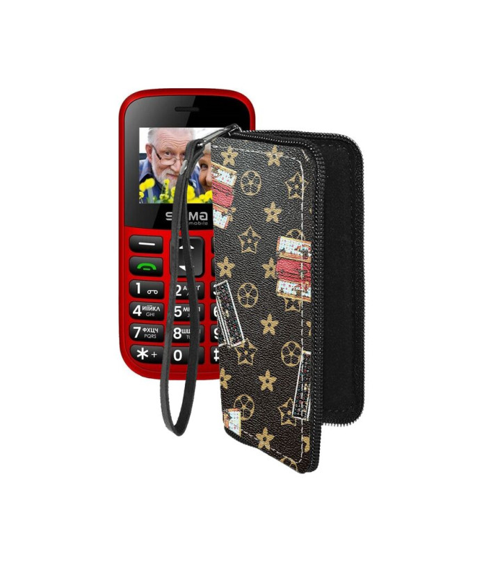 Чохол-гаманець з екошкіри для телефону Sigma Comfort 50 EASY