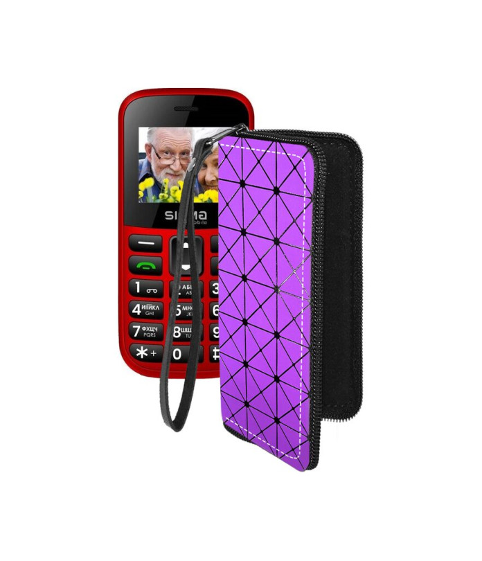 Чохол-гаманець з екошкіри для телефону Sigma Comfort 50 EASY