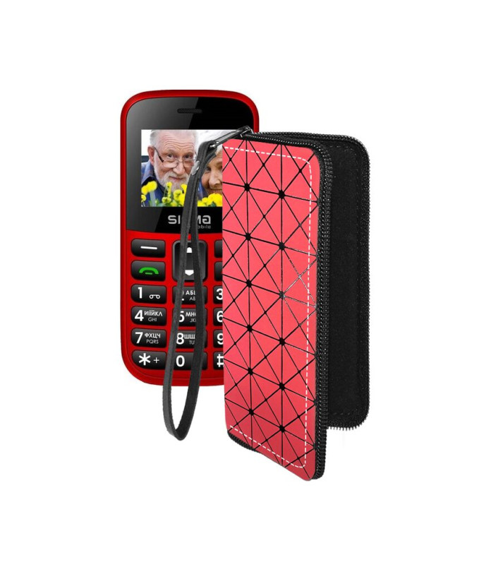 Чохол-гаманець з екошкіри для телефону Sigma Comfort 50 EASY