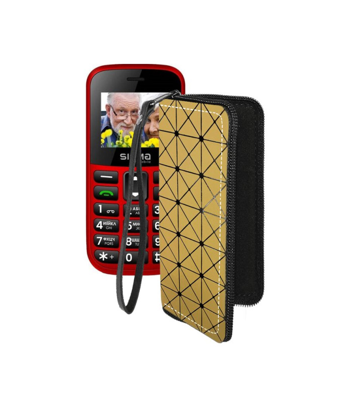Чохол-гаманець з екошкіри для телефону Sigma Comfort 50 EASY