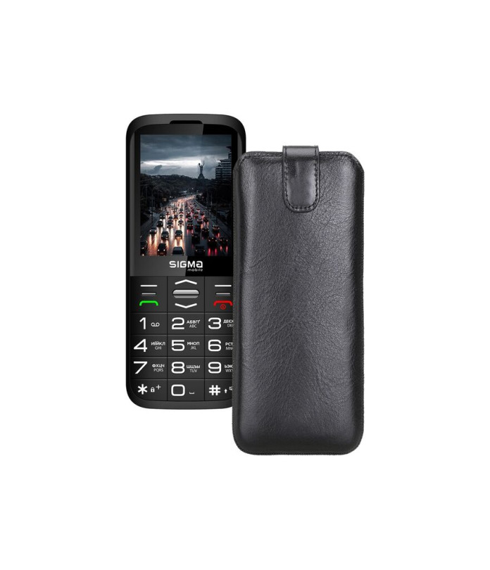 Витяжка з екошкіри для телефону Sigma mobile Comfort 50 Grace