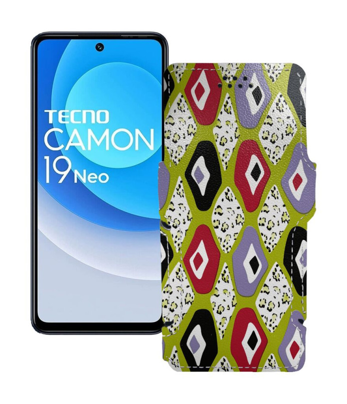 Чохол-книжка з екошкіри для телефону Tecno Camon 19 Neo