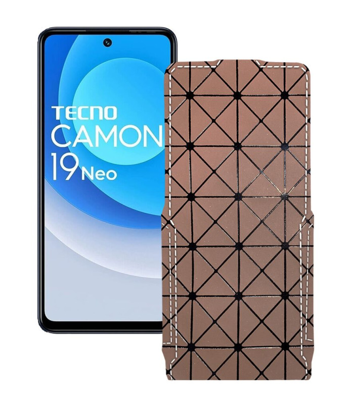 Чохол-флип з екошкіри для телефону Tecno Camon 19 Neo