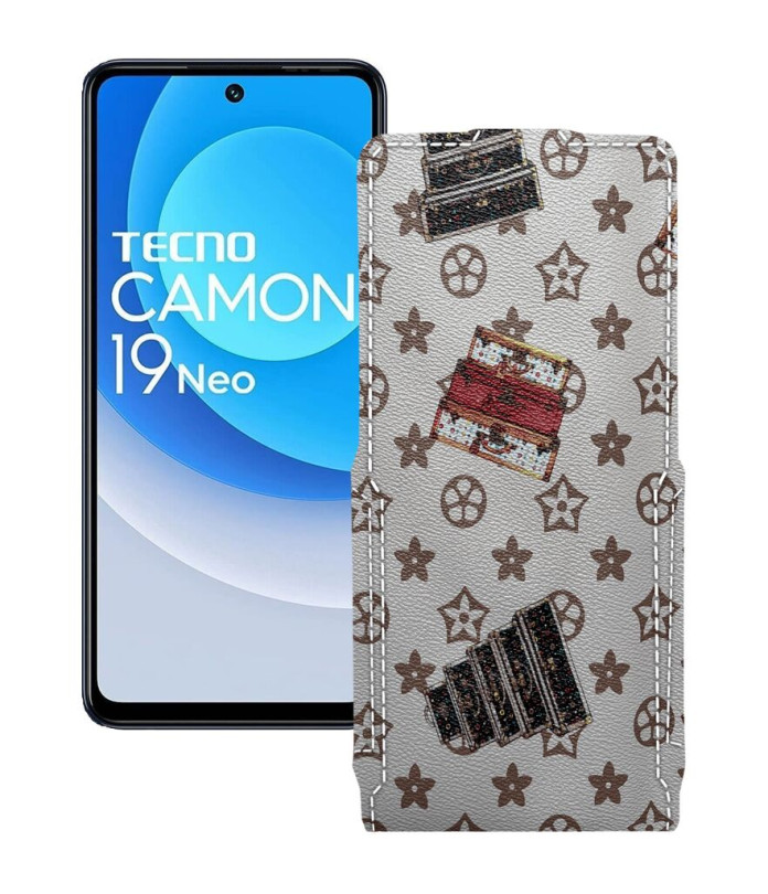 Чохол-флип з екошкіри для телефону Tecno Camon 19 Neo